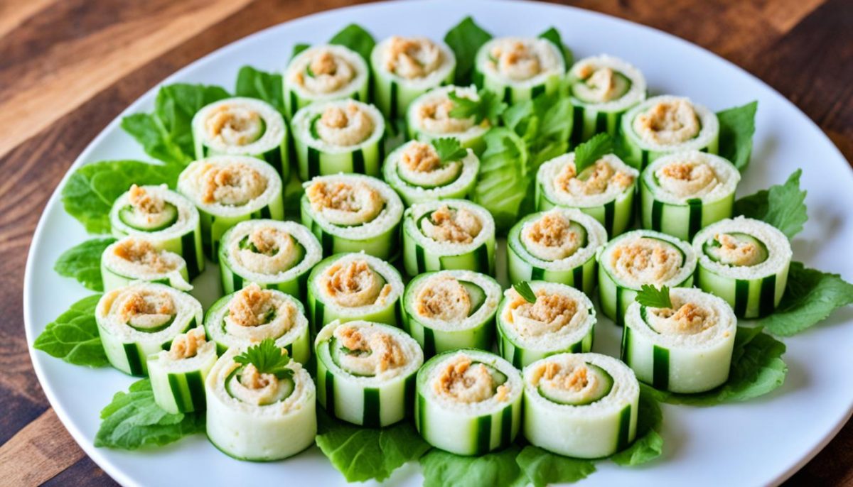 Chicken Cucumber Rolls