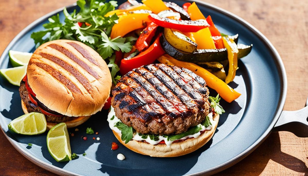 Grilled Moroccan Lamb Burgers